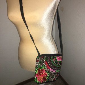 Pretty Floral Bag with straps